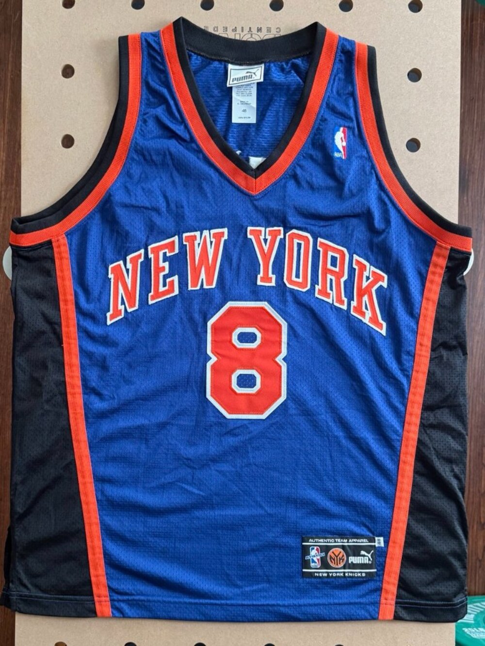 Puma Latrell Sprewell Authentic Jersey 48 L New York Knicks Jersey Away